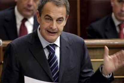 El presidente del Gobierno, José Luis Rodríguez Zapatero, durante una de sus intervenciones.