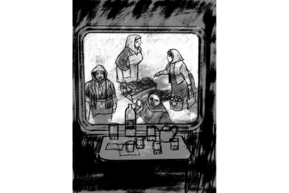 Imagen de una de las viñetas con las que se reedita la obra de la oculista y periodista