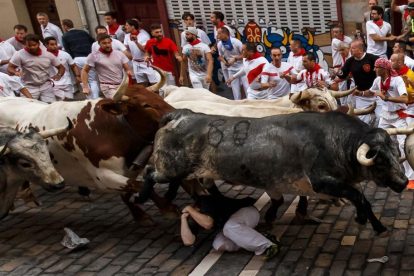 Primer encierro de Sanfermines 2017.