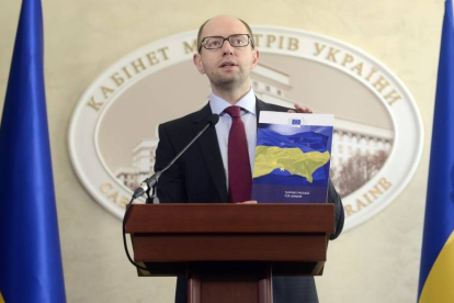El primer ministro ucraniano, Arseni Yatseniuk.