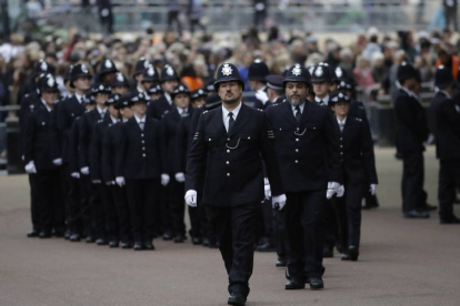 Hay un despliegue policial sin precedentes en Londres. EFE
