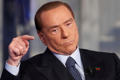 Silvio Berlusconi, durante su intervención en el programa de televisión Porta a porta.