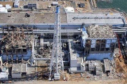 Central nuclear de Fukushima, tras el accidente de marzo del 2011.