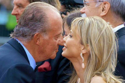 El rey Juan Carlos y Corinna Larsen en una imagen de archivo. EFE