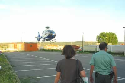 Al lugar del siniestro se desplazaron dos helicópteros del 112, pertenecientes al servicio de emergencias del Sacyl.