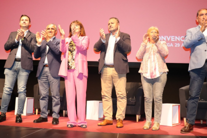 Un momento de la conferencia municipal del PSOE en Astorga. DL