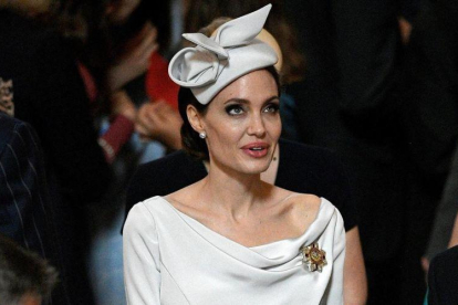 Angelina Jolie, en la catedral de San Pablo de Londres.