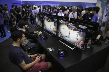 Un aspecto de la feria de videojuegos Barcelona Games World celebrada el año pasado.