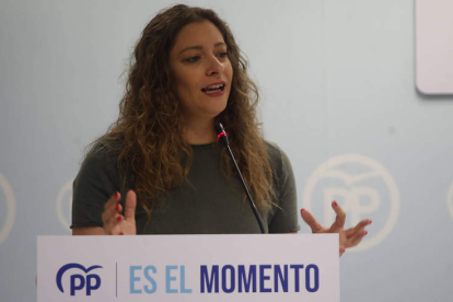 Ester Muñoz, presidenta del PP de León y vicesecretaría nacional de Educación y Sanidad. RAMIRO