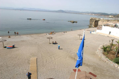 Panorámica de la la playa La Rivera de Ceuta. REDUAN