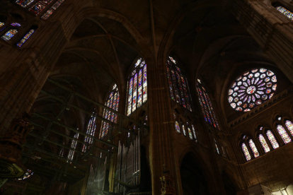 Imagen de las vidrieras de la Catedral de León. SECUNDINO PÉREZ
