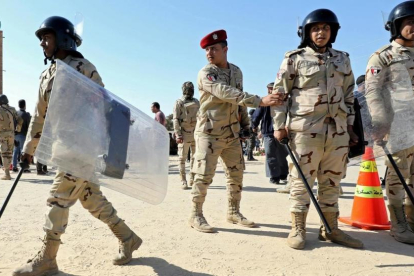Fuerzas militares en el norte del Sinaí, el 1 de diciembre.