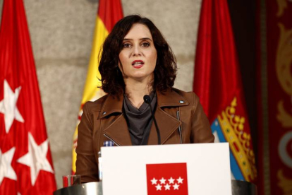 La presidenta de la Comunidad de Madrid, Isabel Díaz Ayuso. JAVIER LÓPEZ