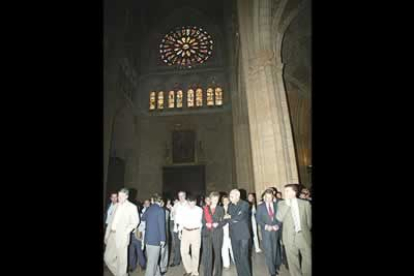 Fernández de la Vega quedó entusiasmada por los encantos de la catedral, especialmente por las vidrieras.