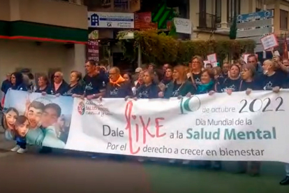 Manifestación en León por la salud mental
