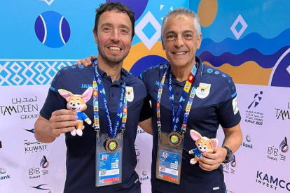 Diego Dorado e Isidoro Martínez logran su primera medalla con Kuwait. DL