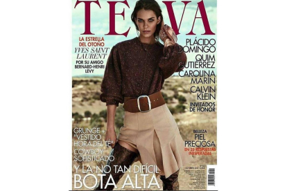 Gara Arias, en una portada de la revista Telva. TELVA