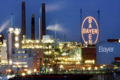 Instalaciones de Bayer en Leverkusen, Alemania, ayer.