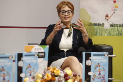 María Jesús Soto, durante la presentación del libro. RAMIRO