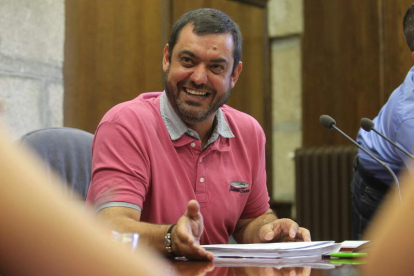 Luis Amigo, en una de sus últimas apariciones como concejal de Nuevas Tecnologías