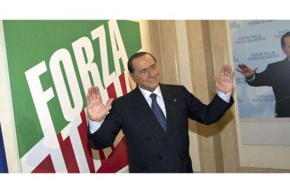 Silvio Berlusconi inaugura la nueva sede de Forza Italia, en Roma, el pasado 19 de septiembre.