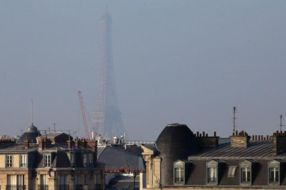 Un episodio de contaminación en París el pasado enero.