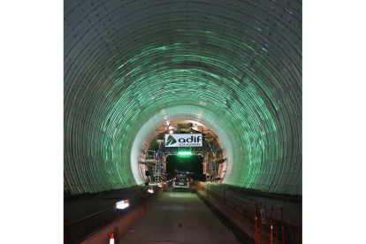 Un momento de la evolución del túnel de Pajares. ARCHIVO
