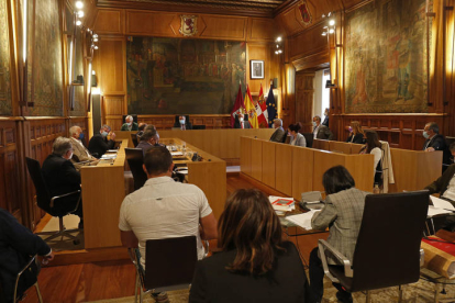 Pleno de la Diputación de León. FERNANDO OTERO