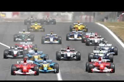 Momento de la salida del Gran Premio de España celebrado en Montmeló, Barcelona.