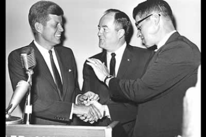 JFK, en 1960, recién elegido candidato demócrata a la Casa Blanca