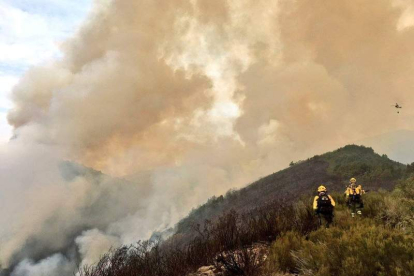 El incendio de Boca de Huérgano arrasó más de un centenar de hectáreas. ATBRIF