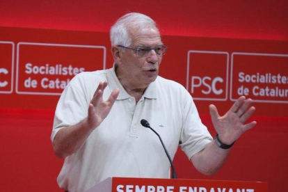 Josep Borrell, este sábado en Barcelona.