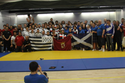 Participantes en el último Europeo de las Luchas Celtas, el celebrado en Islandia en 2013.