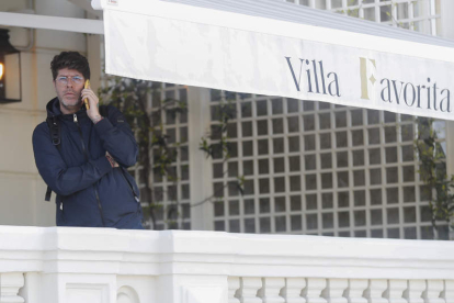 El chef del Amelia, Paulo Airaudo, ayer en el Hotel Villa Favorita de San Sebastián donde está su restaurante. J. HERRERO