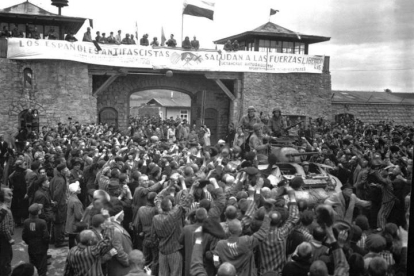Imagen de la liberación del campo de exterminio nazi. EFE