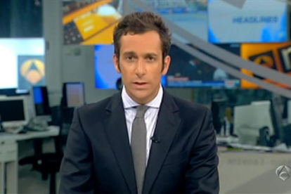 El periodista Álvaro Zancajo, presentador de 'Noticias 2' en Antena 3.