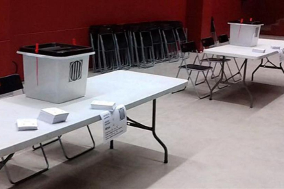 Urnas preparadas para el referéndum, el pasado 1 de octubre.