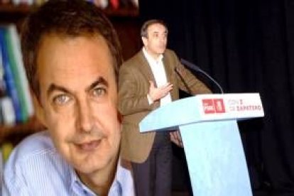 José Antonio Alonso, ayer en el mitin socialista en Sahagún