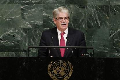 El ministro de Exteriores, Alfonso Dastis, en la ONU.