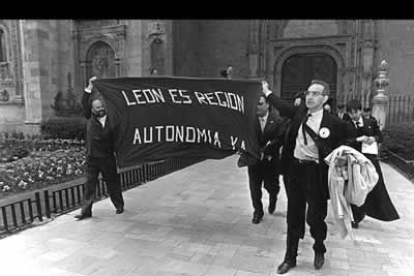 La defensa de la autodeterminación para León siempre ha protagonizado sus protestas.