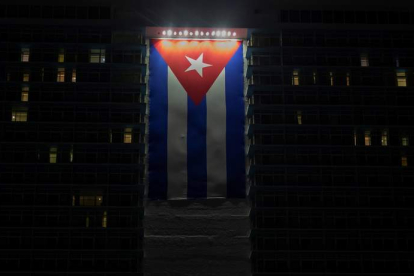 Imagen de la bandera cubana. YANDER ZAMORA