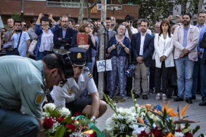 Homenaje a las víctimas del atentado de Hipercor en Barcelona.