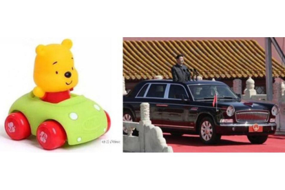 Xi Jinping es comparado y ridiculizado con imágenes de Winnie the Pooh.