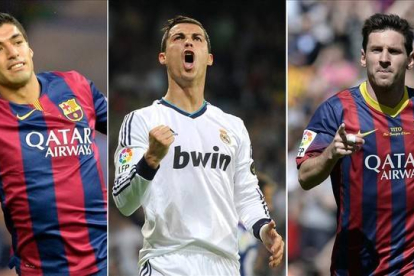 Suárez, Ronaldo y Messi han sido nominados al Premio al Mejor Jugador de la UEFA en Europa 2014/15