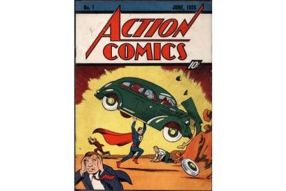 El primer cómic en el que aparece Superman, en el mes de junio del 1938.