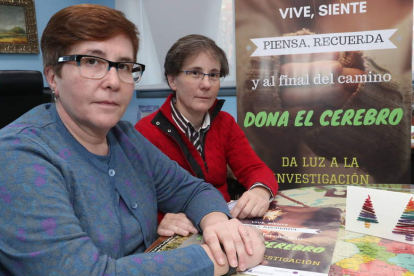 Las hermanas Pilar e Irma Claro Suárez han donado sus cerebros a la ciencia. RAMIRO