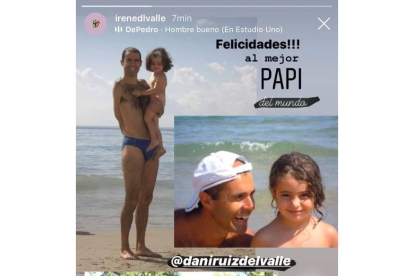 Daniel Ruiz, con su hija en brazos, recibirá las ayudas. DL