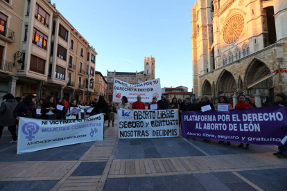 Manifestación a favor del aborto en León. MARCIANO PÉREZ