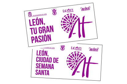 600.000 tickets promocionarán la Semana de Pasión con dos lemas: 'León, ciudad de Semana Santa' y 'León, tu gran Pasión'.