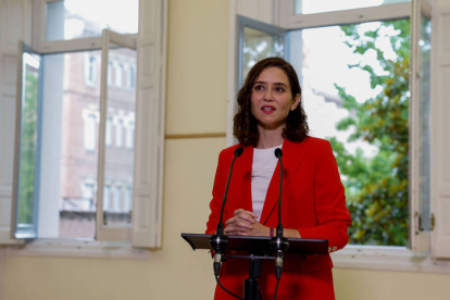 La presidenta de la Comunidad de Madrid y candidata del PP a la reelección, Isabel Díaz Ayuso. CHEMA MOYA